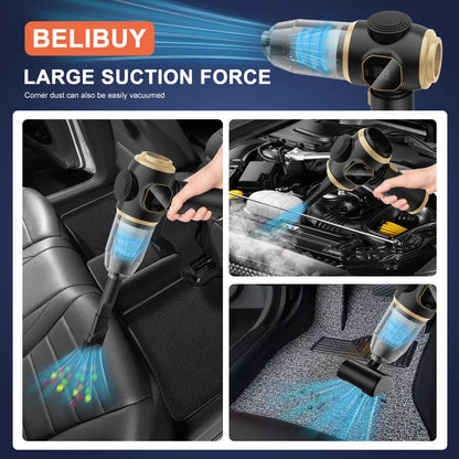ABS Vacuum Cleaner Home Appliance Car Vacuum Cleaner Wireless Handheld 2in 1 Portable 15000PA Strong Suction Cleaner Vacuum - Merit Sell