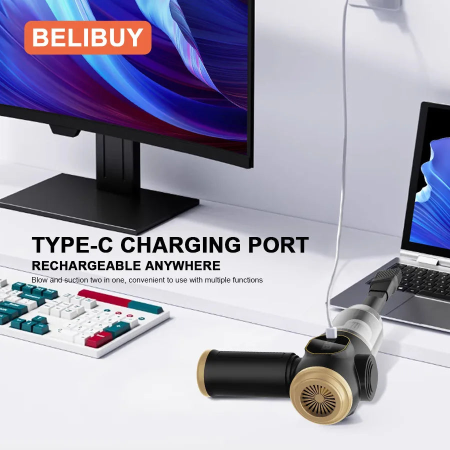 ABS Vacuum Cleaner Home Appliance Car Vacuum Cleaner Wireless Handheld 2in 1 Portable 15000PA Strong Suction Cleaner Vacuum - Merit Sell