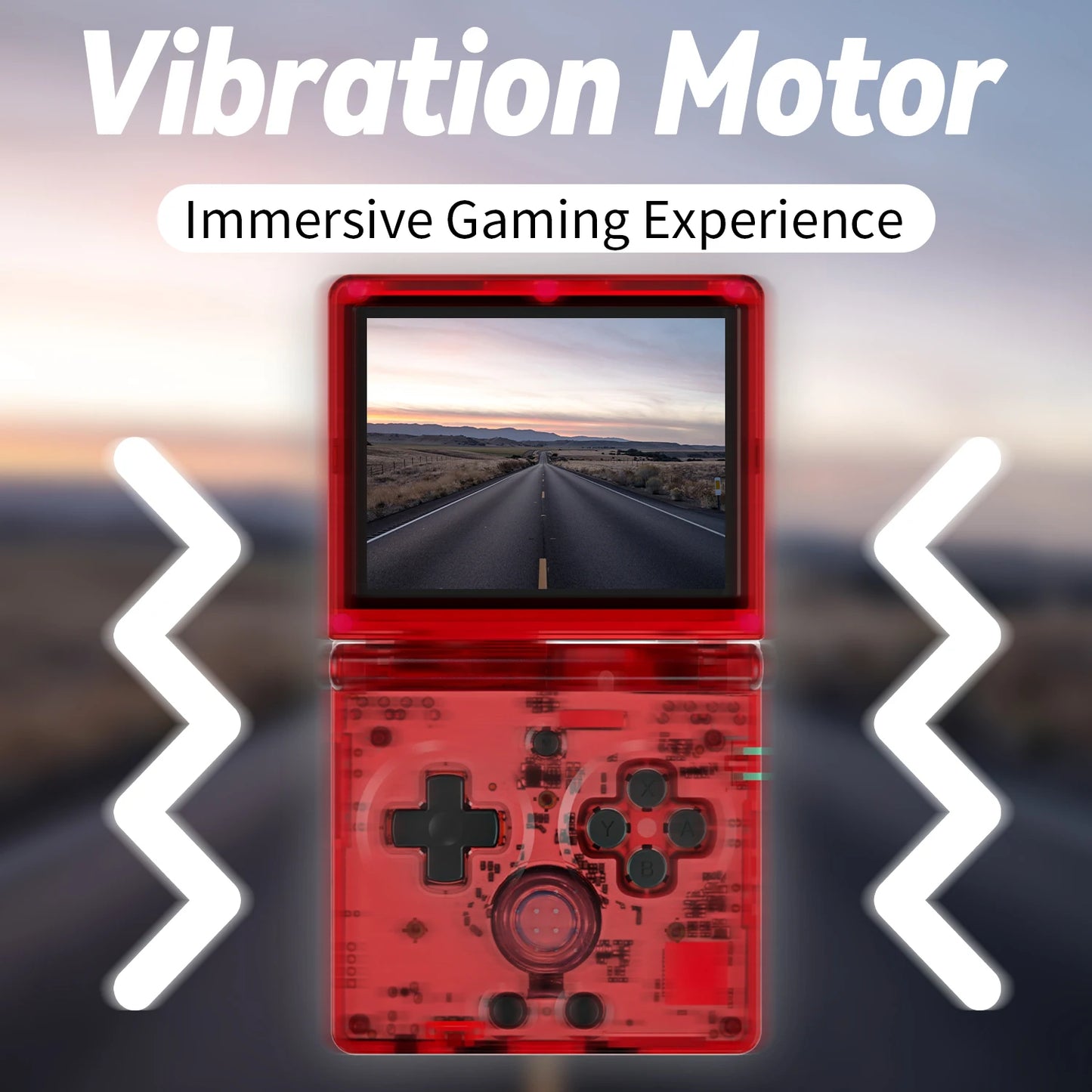 ANBERNIC RG35XXSP Flip Retro Handheld Game Console Linux 64bit WiFi Bluetooth Retro Video Gaming Console Online Play HDMI-TV Out - Merit Sell