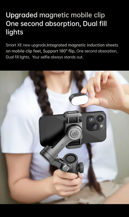AOCHUAN Smart XE 3-Axis Handheld Gimbal Stabilizer for Smartphone iPhone Android Face Tracking Tiktok Vlog Live Streaming - Merit Sell