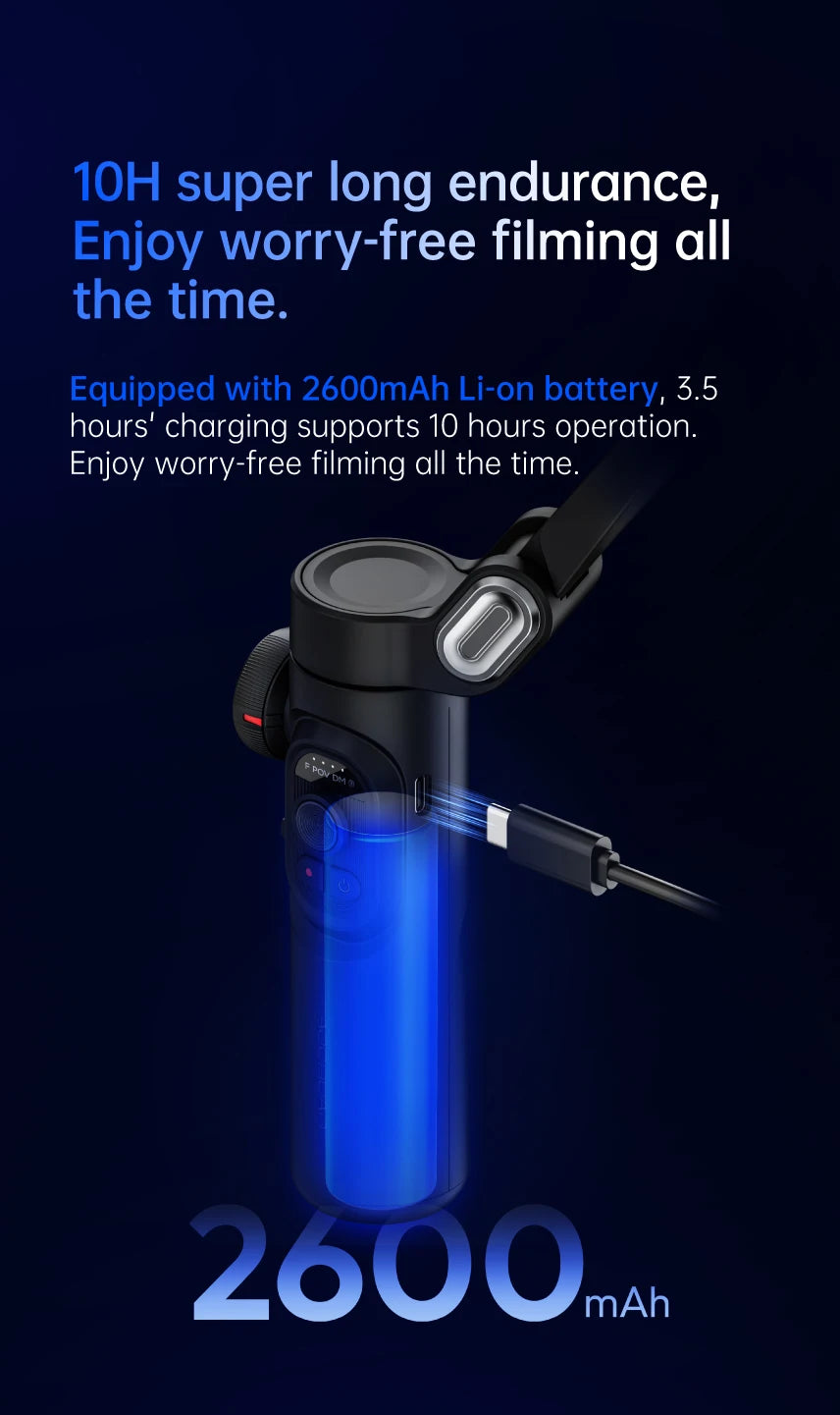 AOCHUAN Smart XE 3-Axis Handheld Gimbal Stabilizer for Smartphone iPhone Android Face Tracking Tiktok Vlog Live Streaming - Merit Sell