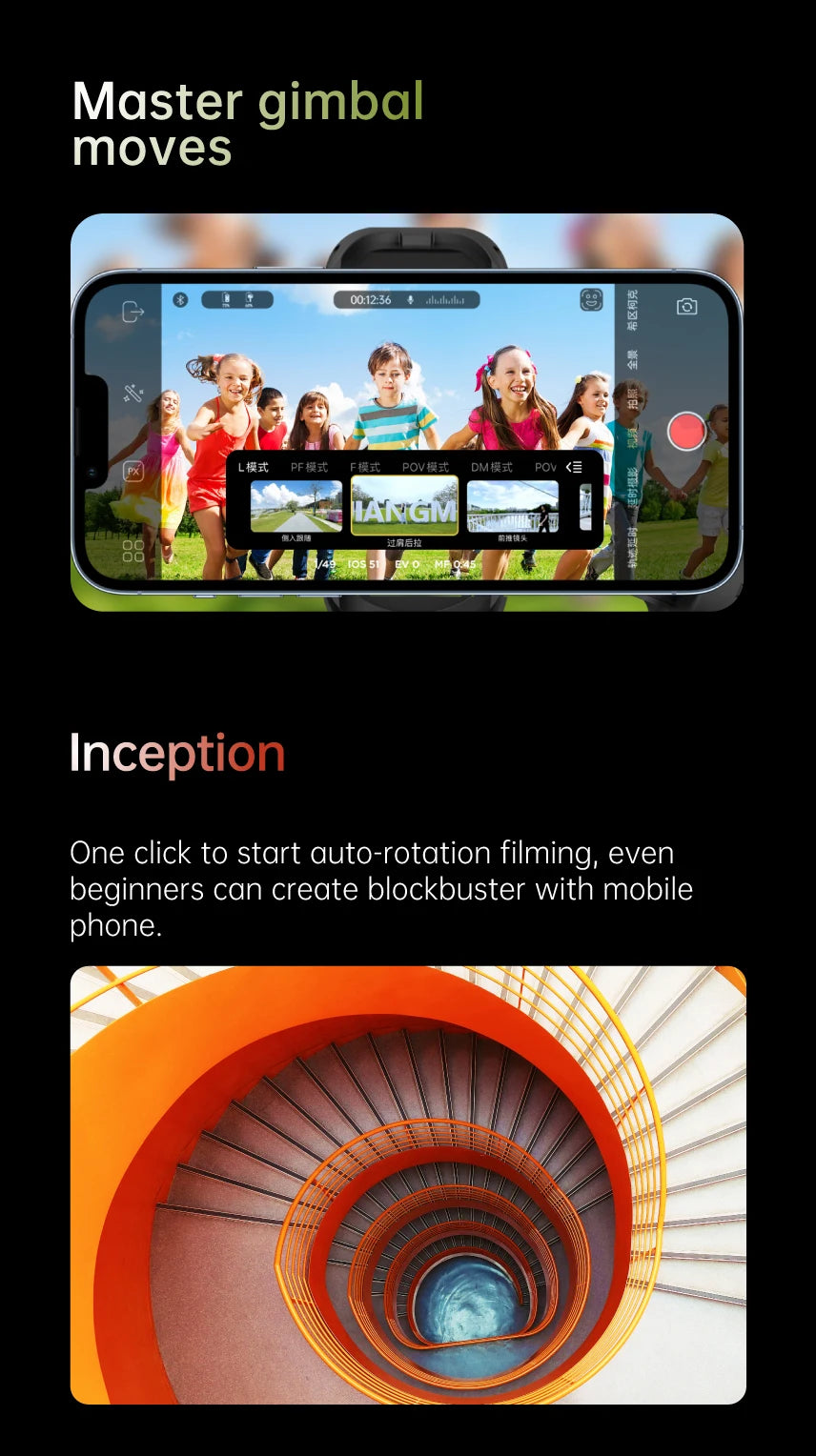 AOCHUAN Smart XE 3-Axis Handheld Gimbal Stabilizer for Smartphone iPhone Android Face Tracking Tiktok Vlog Live Streaming - Merit Sell