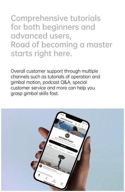 AOCHUAN Smart XE 3-Axis Handheld Gimbal Stabilizer for Smartphone iPhone Android Face Tracking Tiktok Vlog Live Streaming - Merit Sell
