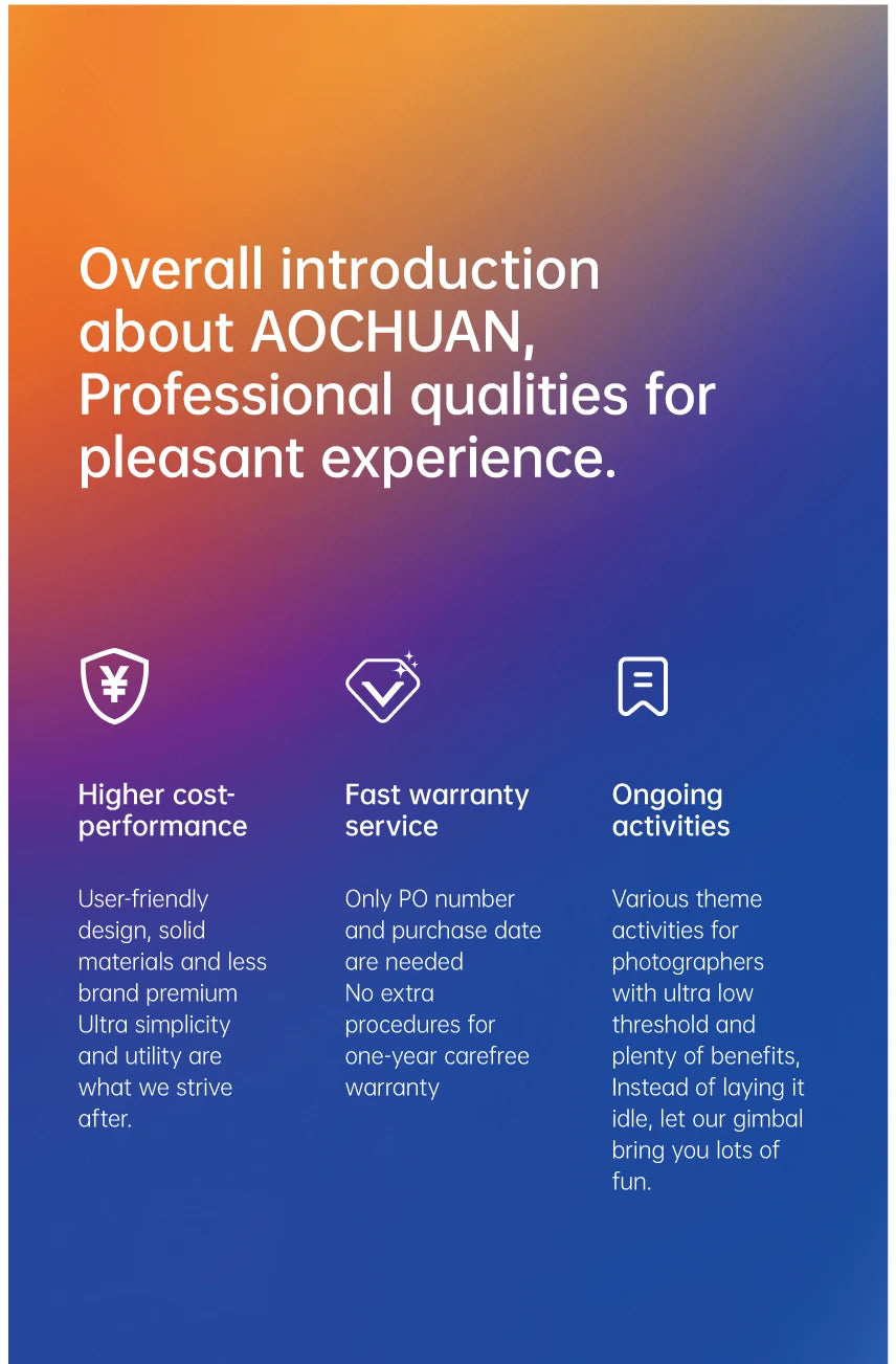 AOCHUAN Smart XE 3-Axis Handheld Gimbal Stabilizer for Smartphone iPhone Android Face Tracking Tiktok Vlog Live Streaming - Merit Sell