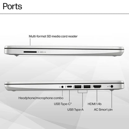 HP Laptop, 14" HD Student Laptop, Intel N150 Quad-Core Processor, Up to 16GB RAM, Up to 384GB Storage, Win 11 Pro Mouse