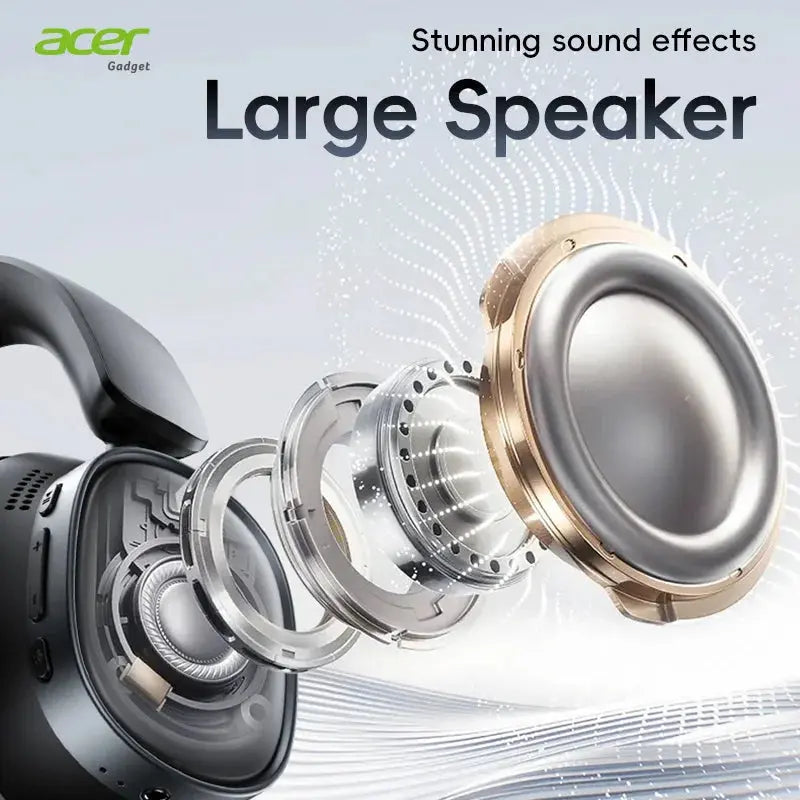 Large speaker with detailed internal components on a white background, featuring Acer branding.