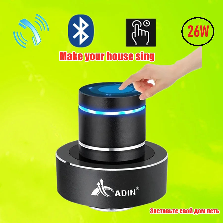 Adin 26W Vibro Wireless Bluetooth Speaker Anti-Neighbor Strong Vibration Effect Subwoofer Sound Box for Music Audio Loudspeakers - Merit Sell