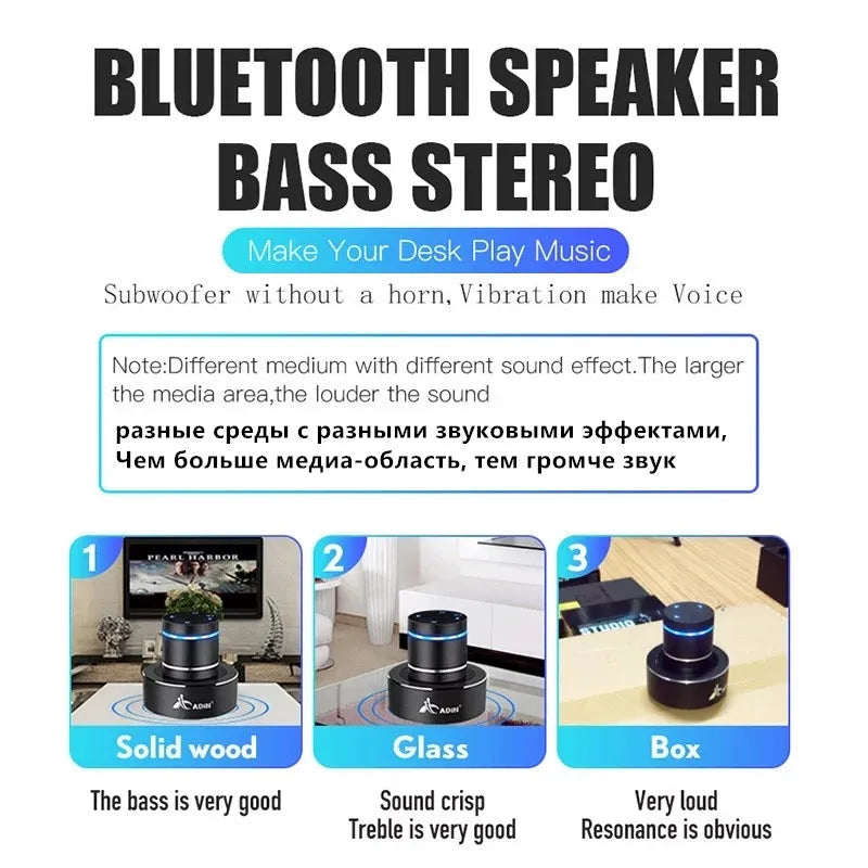 Adin 26W Vibro Wireless Bluetooth Speaker Anti-Neighbor Strong Vibration Effect Subwoofer Sound Box for Music Audio Loudspeakers - Merit Sell