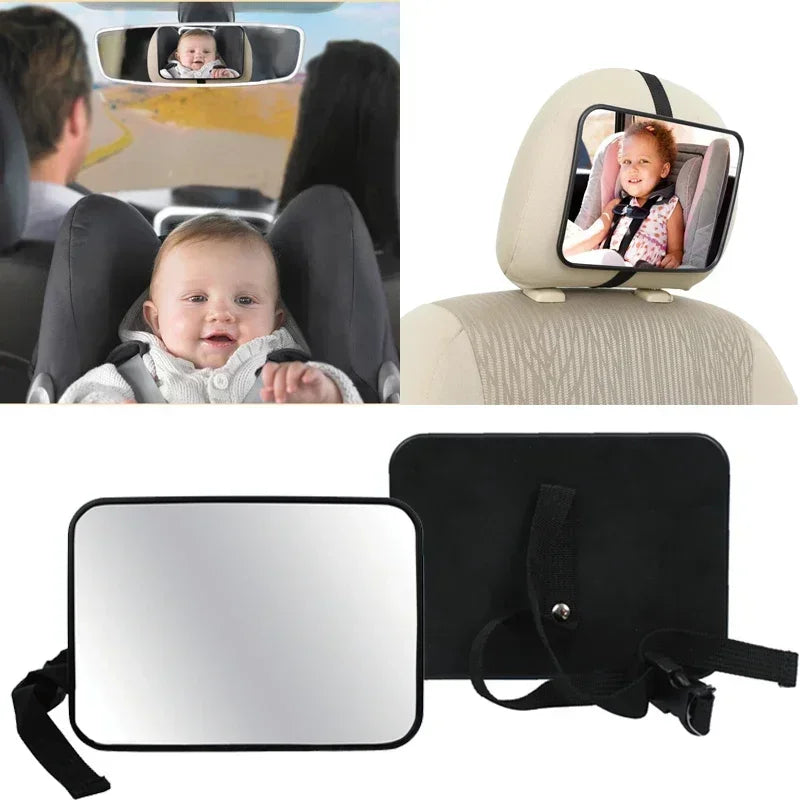 Adjustable Wide Car Rear Seat View Mirror Baby/Child Seat Car Safety Mirror Monitor Headrest High Quality Car Interior Styling - Merit Sell