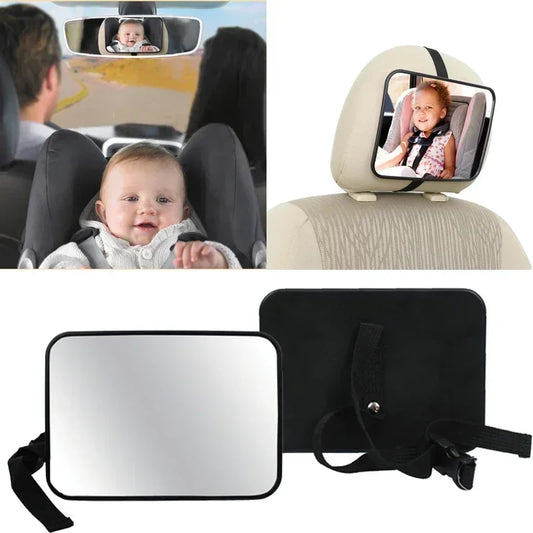 Adjustable Wide Car Rear Seat View Mirror Baby/Child Seat Car Safety Mirror Monitor Headrest High Quality Car Interior Styling - Merit Sell