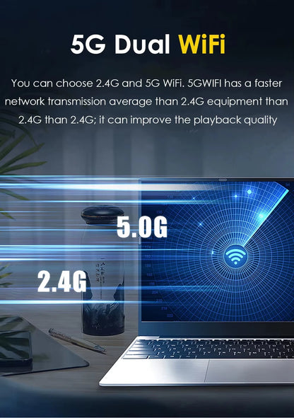 15.6" Intel Core i7 8500Y Laptop Computer PC 16GB DDR4 1TB SSD i7 Laptops Windows 11 Pro Office Fingerprint Unlock Notebook PC