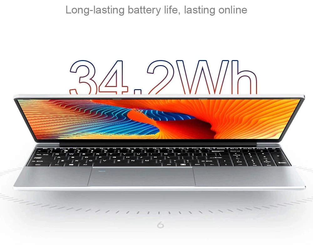 15.6" Intel Core i7 8500Y Laptop Computer PC 16GB DDR4 1TB SSD i7 Laptops Windows 11 Pro Office Fingerprint Unlock Notebook PC