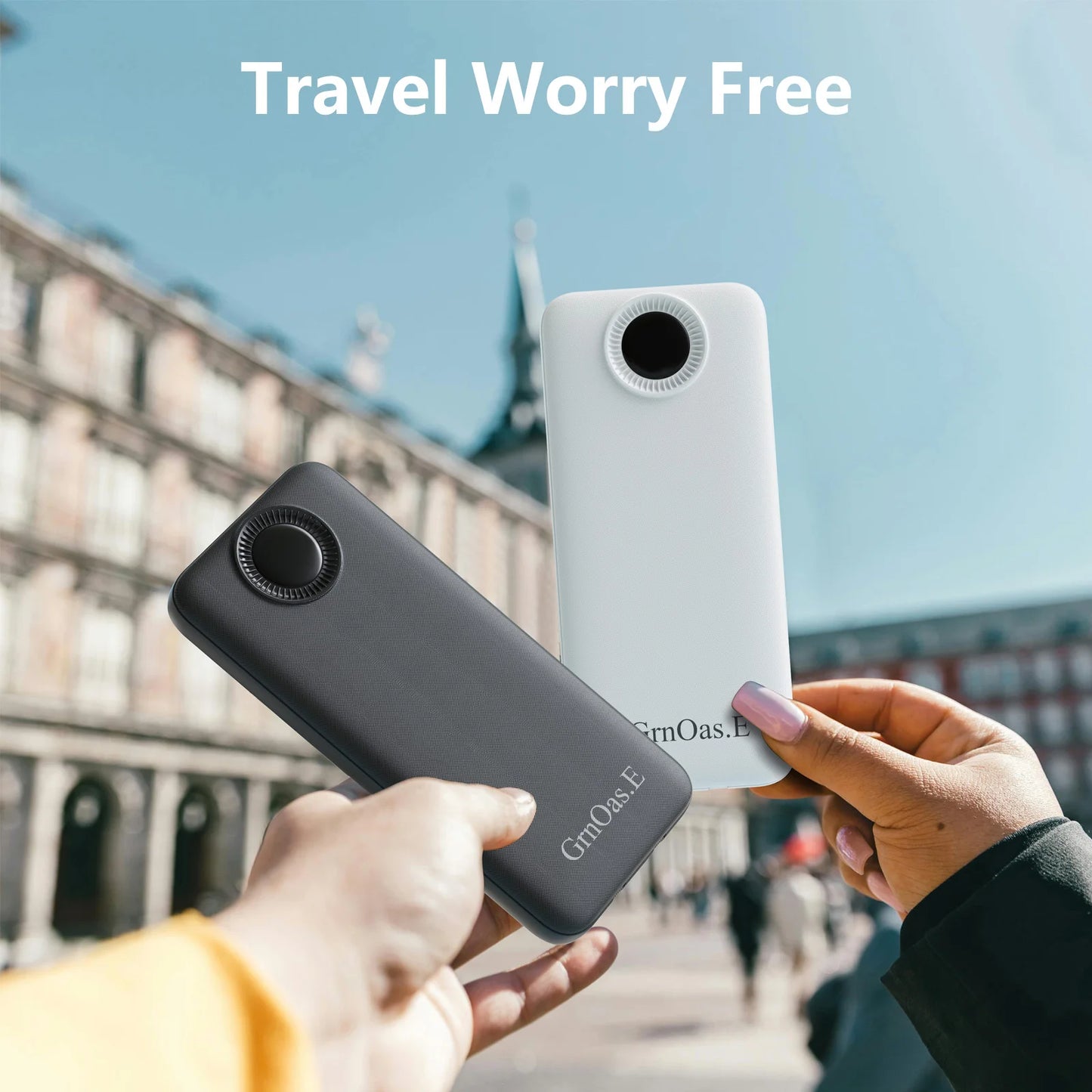 Portable Charger with Built in Cables，10000mAh 22.5W Max High-Speed Charging Power Bank with 4 Outputs 2 Inputs,External Travel