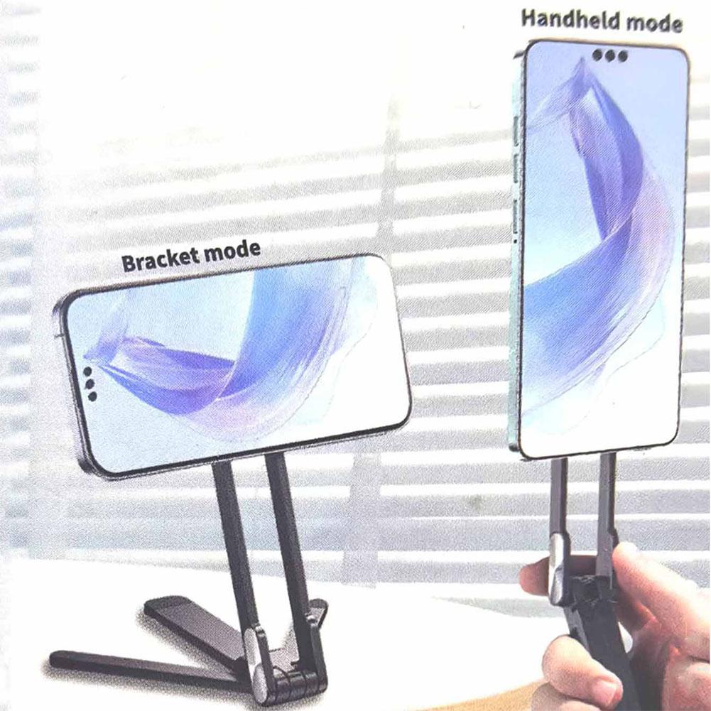 Alloy Phone Tripod Carabiner-Mounted For iPhone Portable Dual-sided Magnetic Tripod Desk Mount Phone Handle Holder - Merit Sell