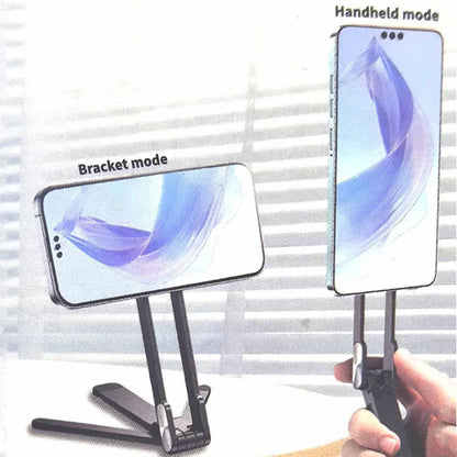Alloy Phone Tripod Carabiner-Mounted For iPhone Portable Dual-sided Magnetic Tripod Desk Mount Phone Handle Holder - Merit Sell