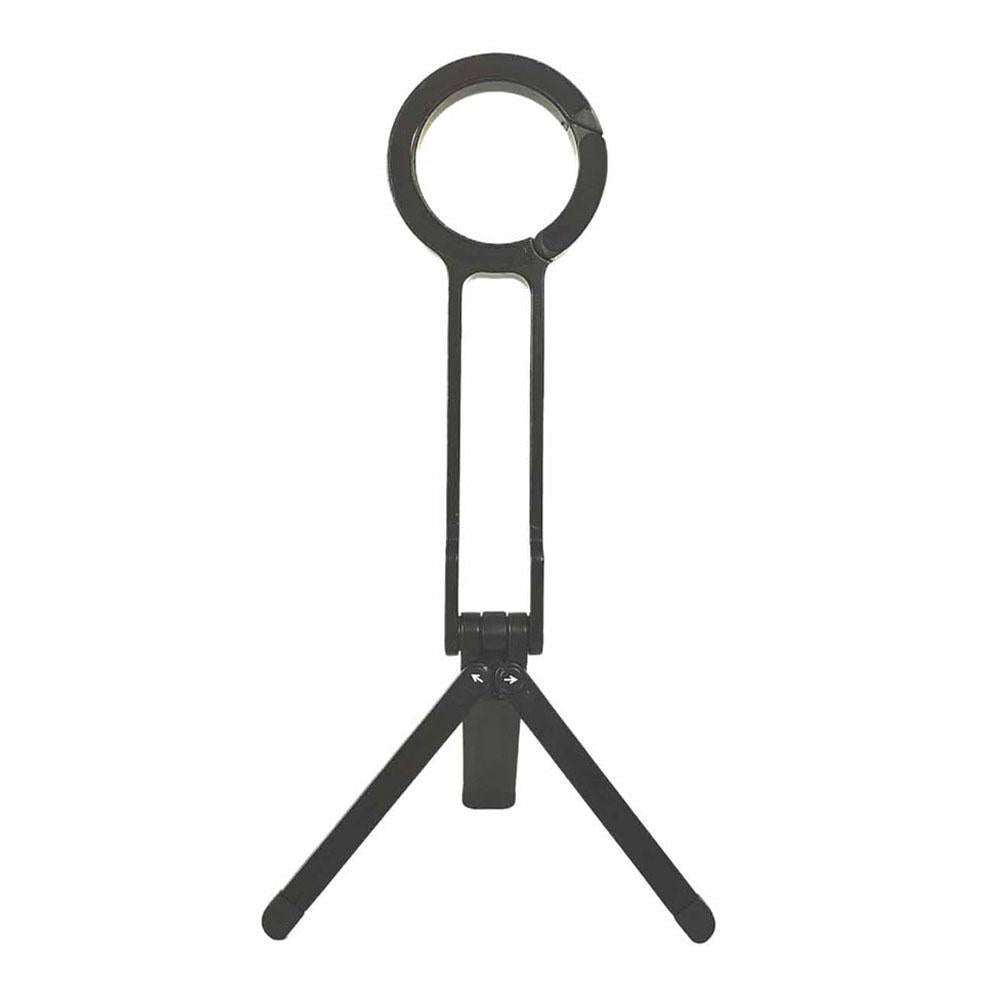 Alloy Phone Tripod Carabiner-Mounted For iPhone Portable Dual-sided Magnetic Tripod Desk Mount Phone Handle Holder - Merit Sell