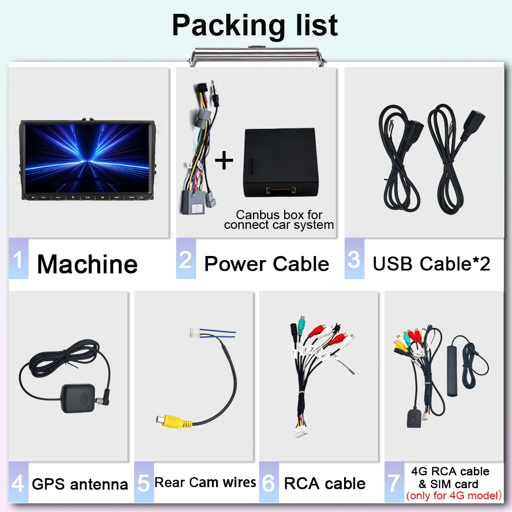 Android 14 Car Radio For Volkswagen Bora Golf 6 Passat Scirocco Sharan Touran Amarok For Skoda Octavia Fabia 2 Multimedia Video - Merit Sell