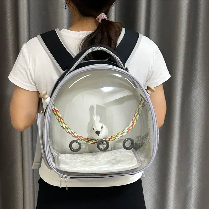 Animal Carrier Backpack Travel Small Breathable Backpack For Hamster Pet Bag Guinea Carrier Bird Turtle Carrier Rabbit Bird - Merit Sell
