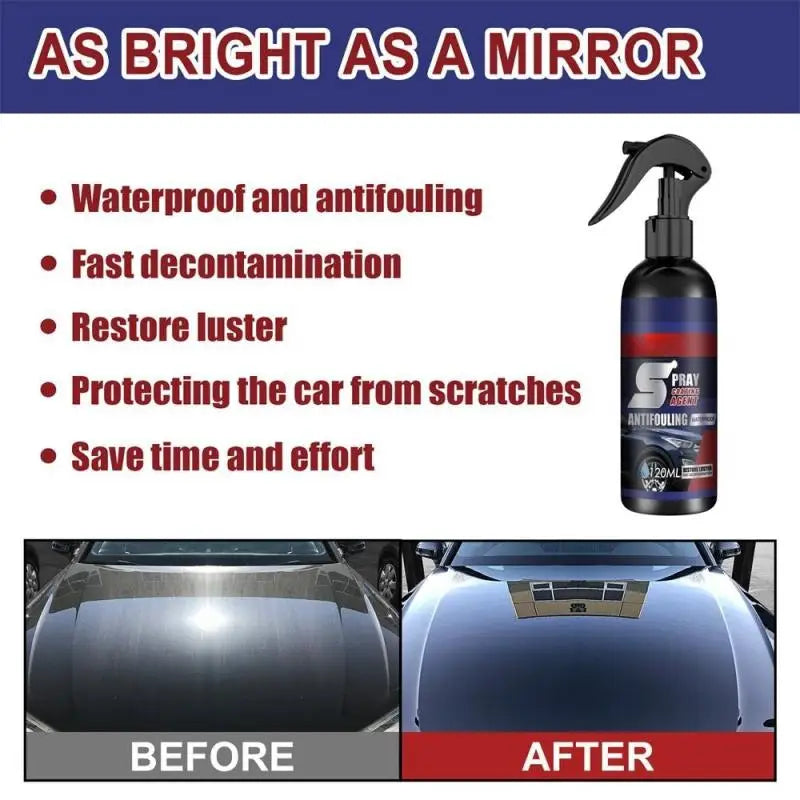 Auto Car Nano Ceramic Coating Quick Film Spray Anti-scratch Hydrophobic Paint Wax Brightening Detailing Polish Kit - Merit Sell