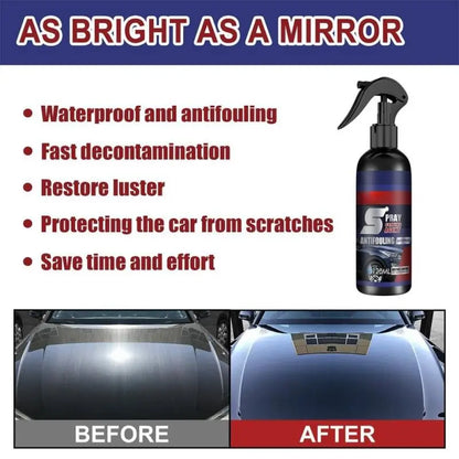 Auto Car Nano Ceramic Coating Quick Film Spray Anti-scratch Hydrophobic Paint Wax Brightening Detailing Polish Kit - Merit Sell