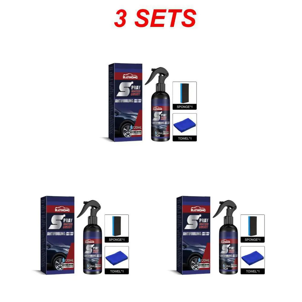 Auto Car Nano Ceramic Coating Quick Film Spray Anti-scratch Hydrophobic Paint Wax Brightening Detailing Polish Kit - Merit Sell