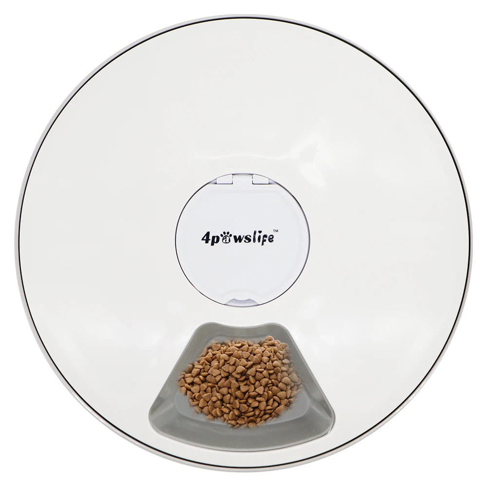 Automatic Feeder Pet Dog Round Timing Feeder 6 Meals 6 Grids Cat Dog Electric Dry Food Dispenser 24 Hours Feed Pet Supplies - Merit Sell