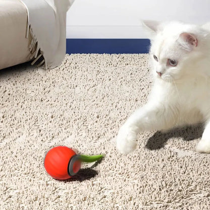 Automatic Moving Cat Toy Ball Smart Cat Toys Two Speed Adjustment Speedy Tail Cat Toy with Replacement Tail - Merit Sell