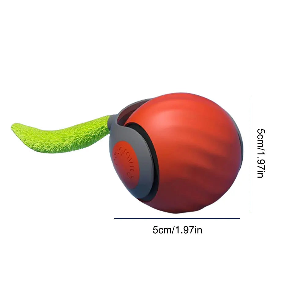 Automatic Moving Cat Toy Ball Smart Cat Toys Two Speed Adjustment Speedy Tail Cat Toy with Replacement Tail - Merit Sell