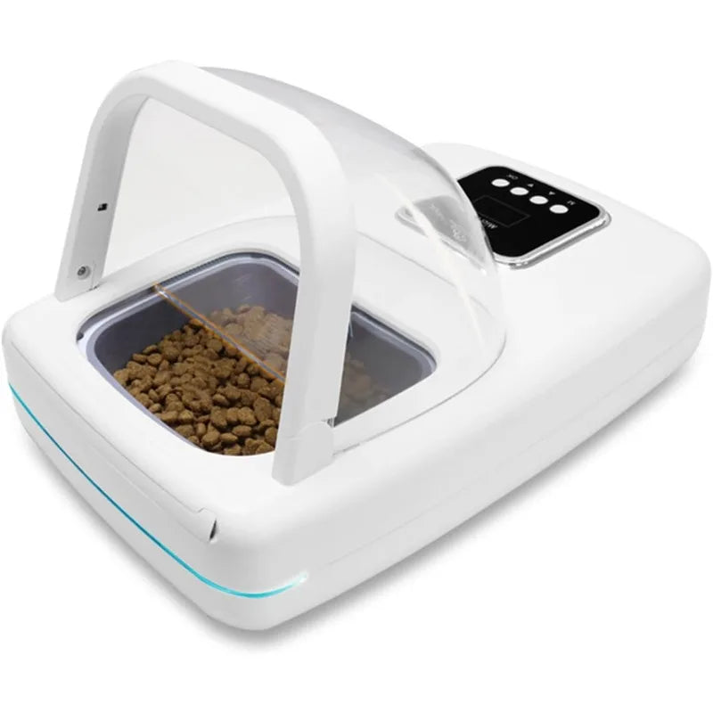 Automatic Pet Feeder with Collar Sensor, Anti Food Grabing, Intelligent Feeding, Microchip Cat Feeder for Cats Medium-Sized Dogs - Merit Sell
