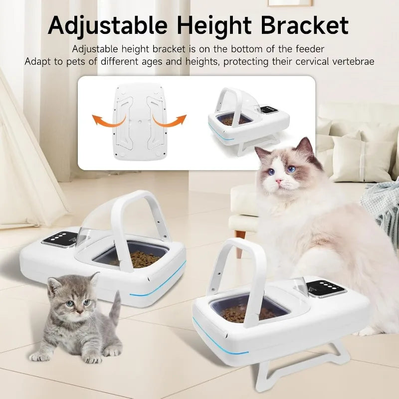 Automatic Pet Feeder with Collar Sensor, Anti Food Grabing, Intelligent Feeding, Microchip Cat Feeder for Cats Medium-Sized Dogs - Merit Sell