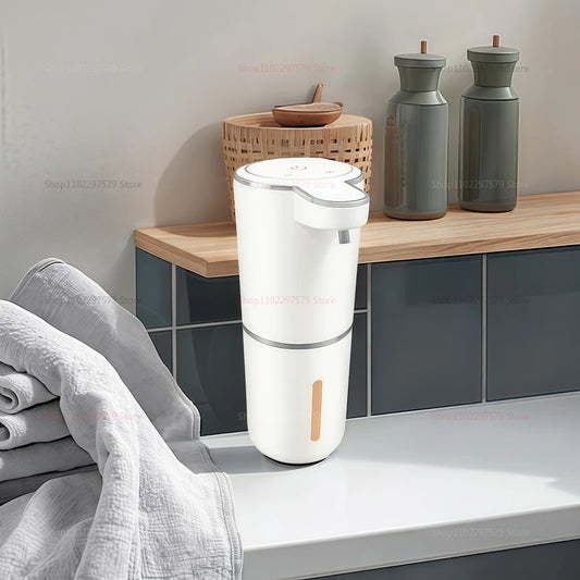 Automatic Touchless Soap Dispenser Wall Mount 4 Level Adjustable Pump Hand Soap for Bathroom Kitchen Sanitary - Merit Sell