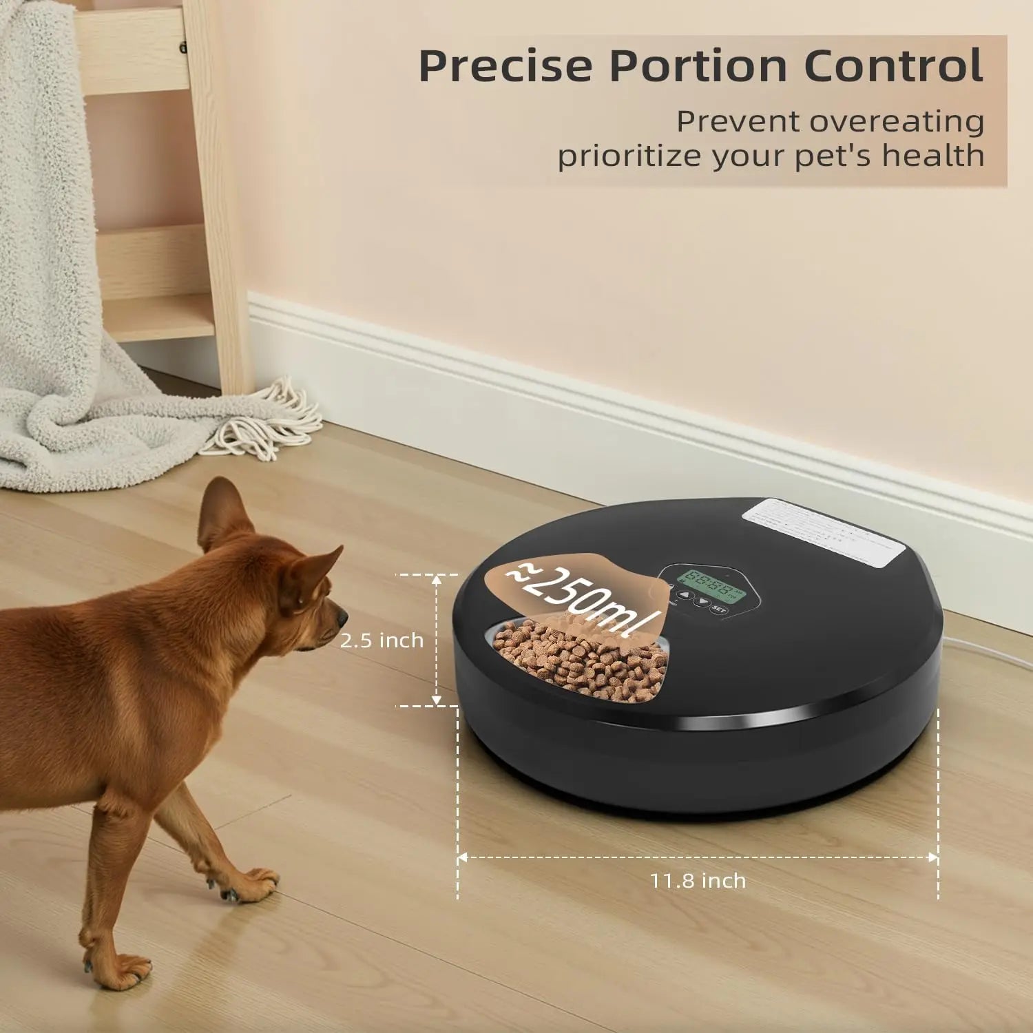 Automatic Wet/Dry Food Pet Feeder 5-Meal Timer Dispenser Programmable Smart Feeder for Cat/Dog Small Pet Supplies - Merit Sell