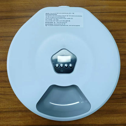 Automatic Wet/Dry Food Pet Feeder 5-Meal Timer Dispenser Programmable Smart Feeder for Cat/Dog Small Pet Supplies - Merit Sell