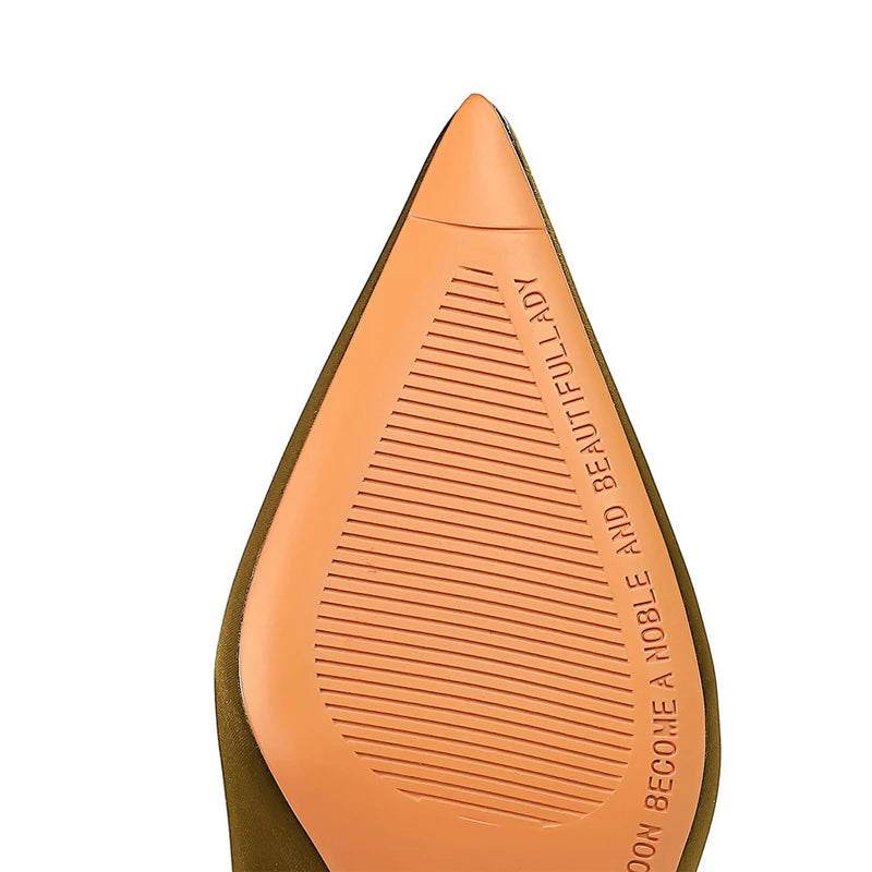 BIGTREE Shoes Kitten Heels 5.5 Cm Women Pumps Silks Satins Lady Heels Fashion Women Shoes Low Heel Female Shoes Large Size 43 - Merit Sell