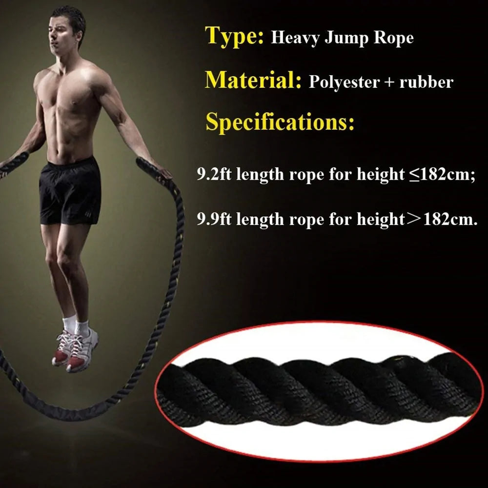 25mm Fitness Heavy Jump Rope | Build Strength & Endurance