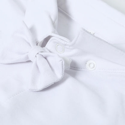 Baby Boy Baptism Suit Christening Outfit Easter Church Set Infant White Clothes Newborn Birthday Party Gift Formal Romper 3PCS - Merit Sell