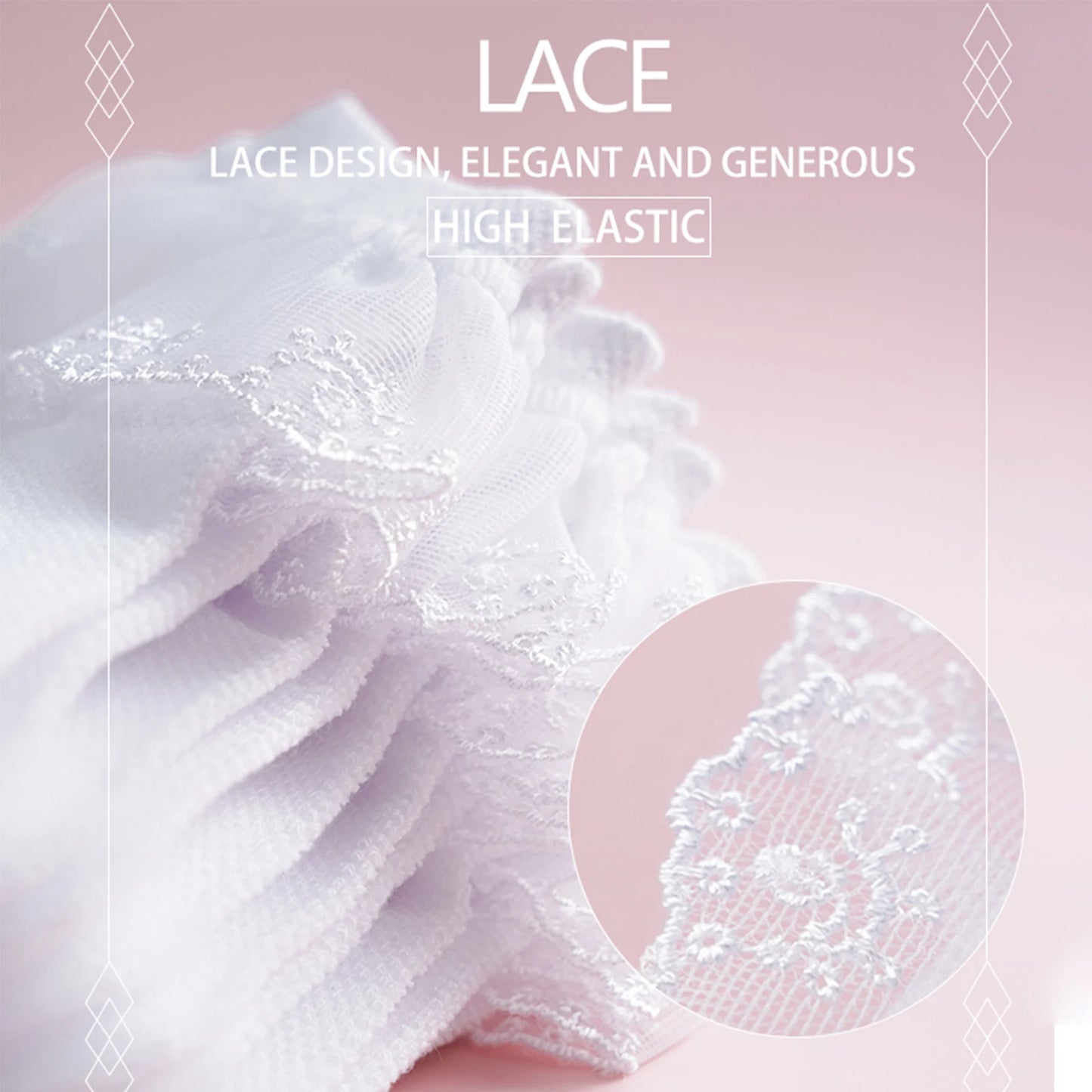 Baby Girls Kids Socks Lace Ruffle Princess Mesh Children Ankle Short Breathable Cotton White Toddler Child Dancing Sock 2024 New - Merit Sell