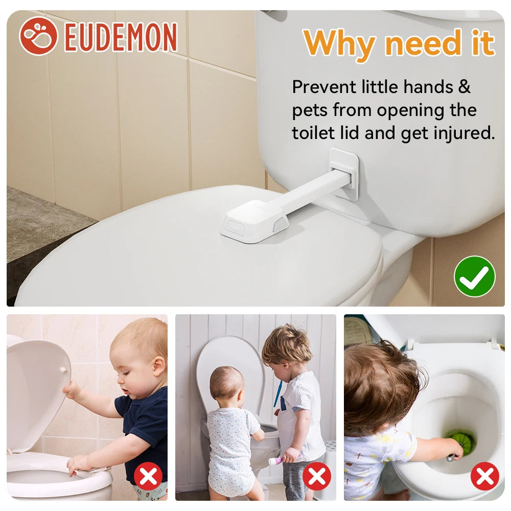 Baby safety toilet lock prevent baby from opening the toilet - Merit Sell