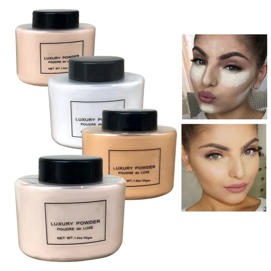 Banana Luxury Powder for Women Face Foundation Banana Powder Bottles Loose Powder Authentic Oil-Control Beauty Make Up Art Tools - Merit Sell