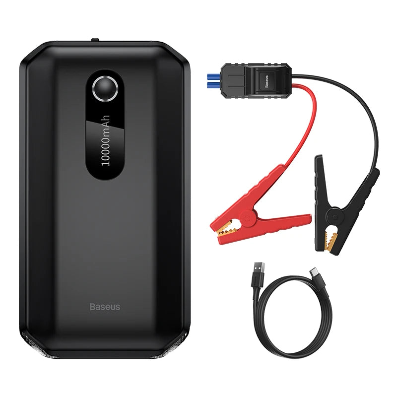 Baseus Car Jump Starter Starting Device 1000A Jumpstarter Auto Buster Emergency Booster 12V Car Jump Start Power Bank 10000mAh - Merit Sell