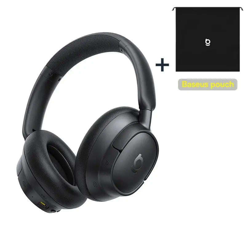 Baseus EH10 NC ANC Wireless Headphones 45dB Adaptive Hybrid Noise Cancelling Headsets Hi-Res LDAC Headphone Bluetooth 6.0 80Hrs - Merit Sell