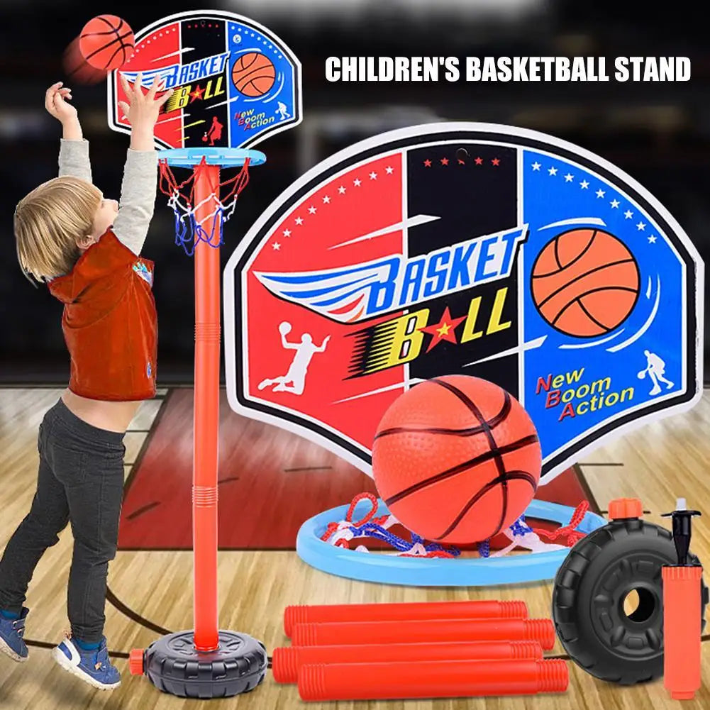 Basketball Stands Toys Set Height Adjustable Kids Indoor Basketball Goal Hoop - Merit Sell