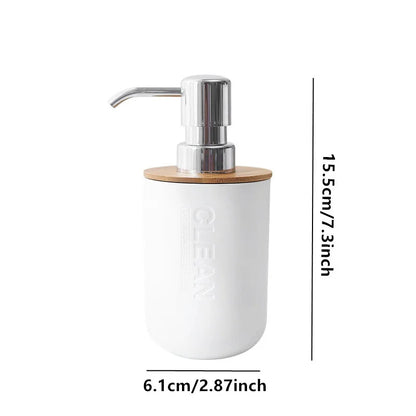 Bathroom Accessories Set Soap Dispenser Bottle Dish Washroom Toothbrush Holder Cup Suit Lotion Rack Toilet Brush Garbage Can - Merit Sell