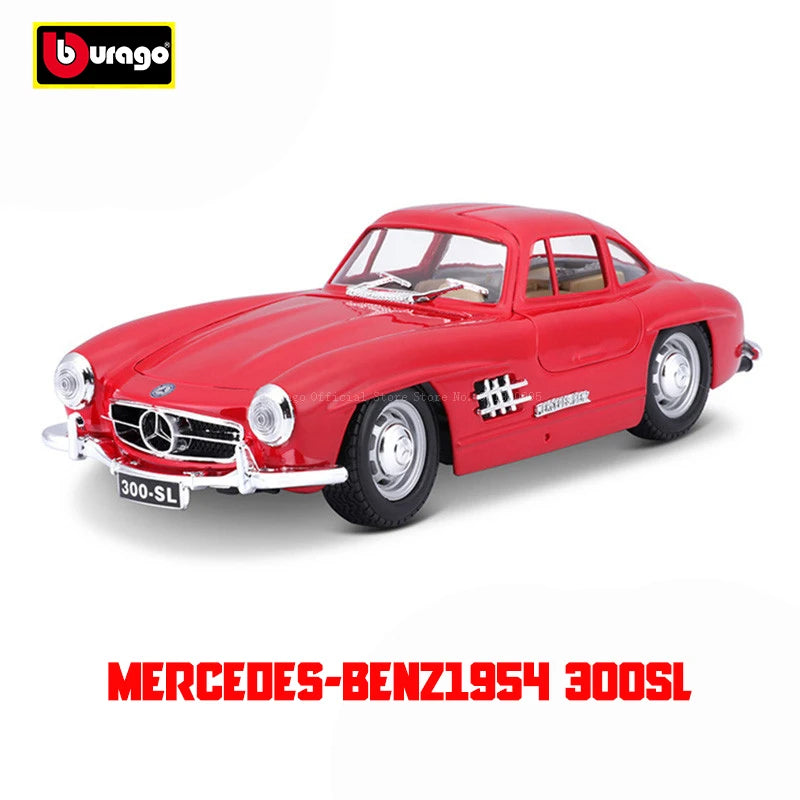 Bburago 1:24 1987 Mercedes Benz 190E alloy racing car Alloy Luxury Vehicle Diecast Cars Model Toy Collection Gift - Merit Sell