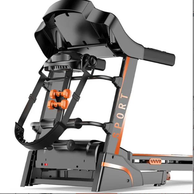 Best-Selling Home Fitness Professional Heavy Duty Mini Treadmill Electric Motor Folding Foldable With LED Display Users 150kg - Merit Sell