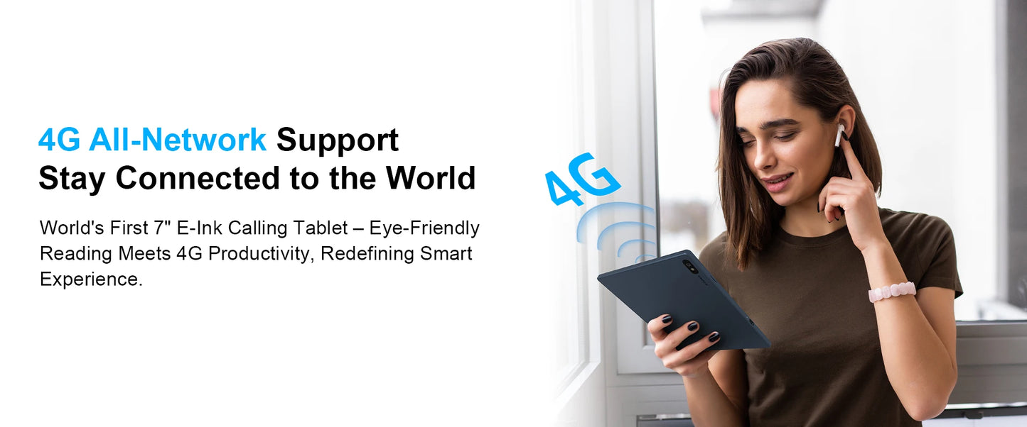 Bigme 7'' electronic book B7, color e-ink ebook reader, 300PPI, 8GB+128GB, Android14 open system, ereader tablet with 4G calling - Merit Sell