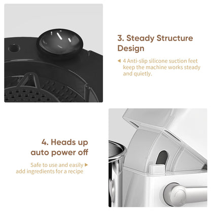 BioloMix Kitchen Food Stand Mixer, 1200W 11-Speeds DC Motor, Digital OLED Screen, Electric Food Mixer with Dough Hook, Whisk - Merit Sell