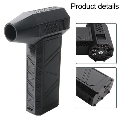 Black Industrial Blower Fan 130,000rpm Motor 180W Power 4000mAh Battery Alloy Shell Lightweight Design Powerful Wind Speed - Merit Sell
