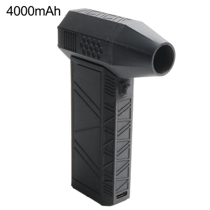 Black Industrial Blower Fan 130,000rpm Motor 180W Power 4000mAh Battery Alloy Shell Lightweight Design Powerful Wind Speed - Merit Sell