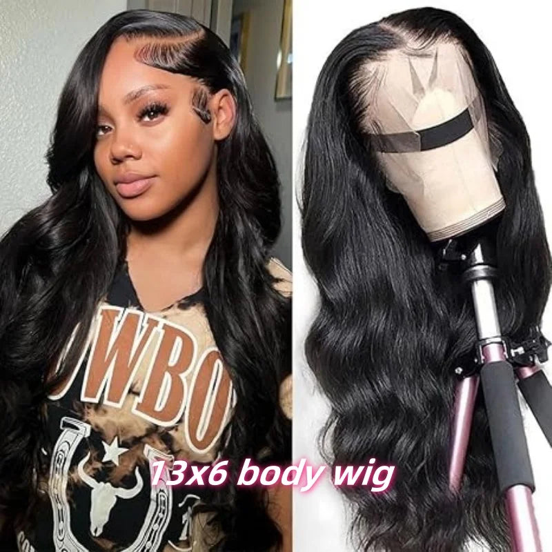 Body Wave Human Hair Wigs 13X6 Hd Lace Frontal Wig 250 Density 40 Inch Lace Front Human Hair Wigs Brazilian Wigs For Black Women - Merit Sell